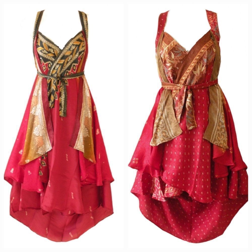 The Magic Wrap Red Print Reversible Convertible D… - image 6